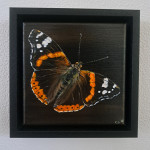 Atalanta acryl 15/15cm in baklijst € 150,-