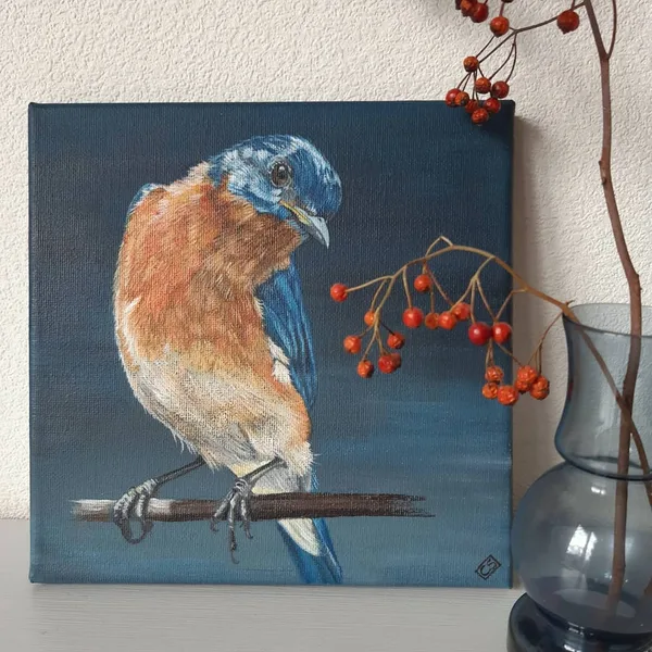 Vogel op tak